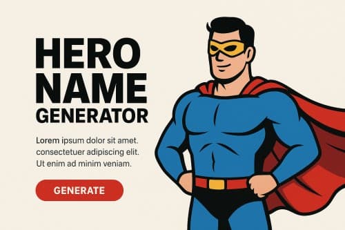 Hero Name Generator Banner Image